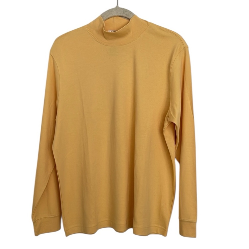 Vince Talbots Yellow 100% Cotton Turtleneck